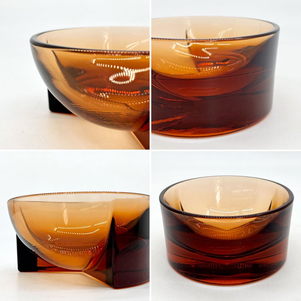 イッタラ iittala クル Kuru ガラスボウル 小物入れ Φ12cm セビリアオレンジ フィリップ・マルイン フィンランド 北欧雑貨 ●