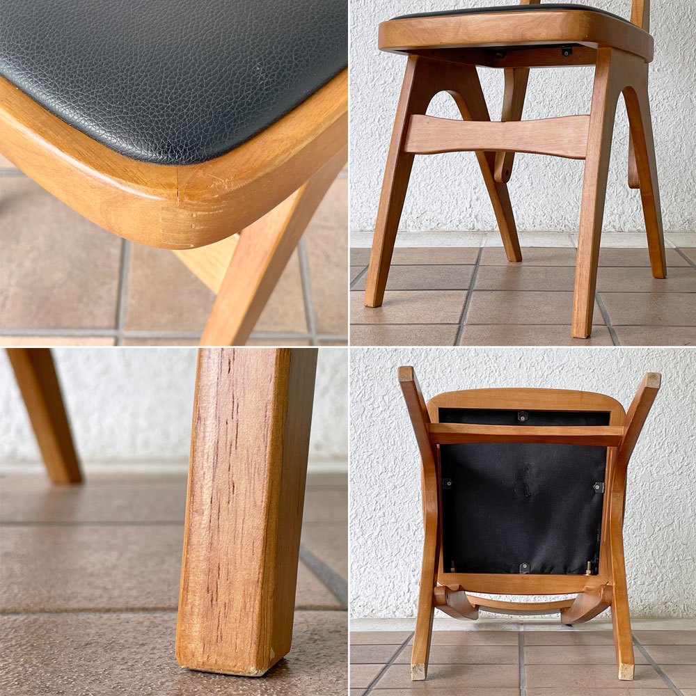 モダンデザイン Modern design ダイニングチェア 合皮 レトロ ジャパニーズモダン ◇