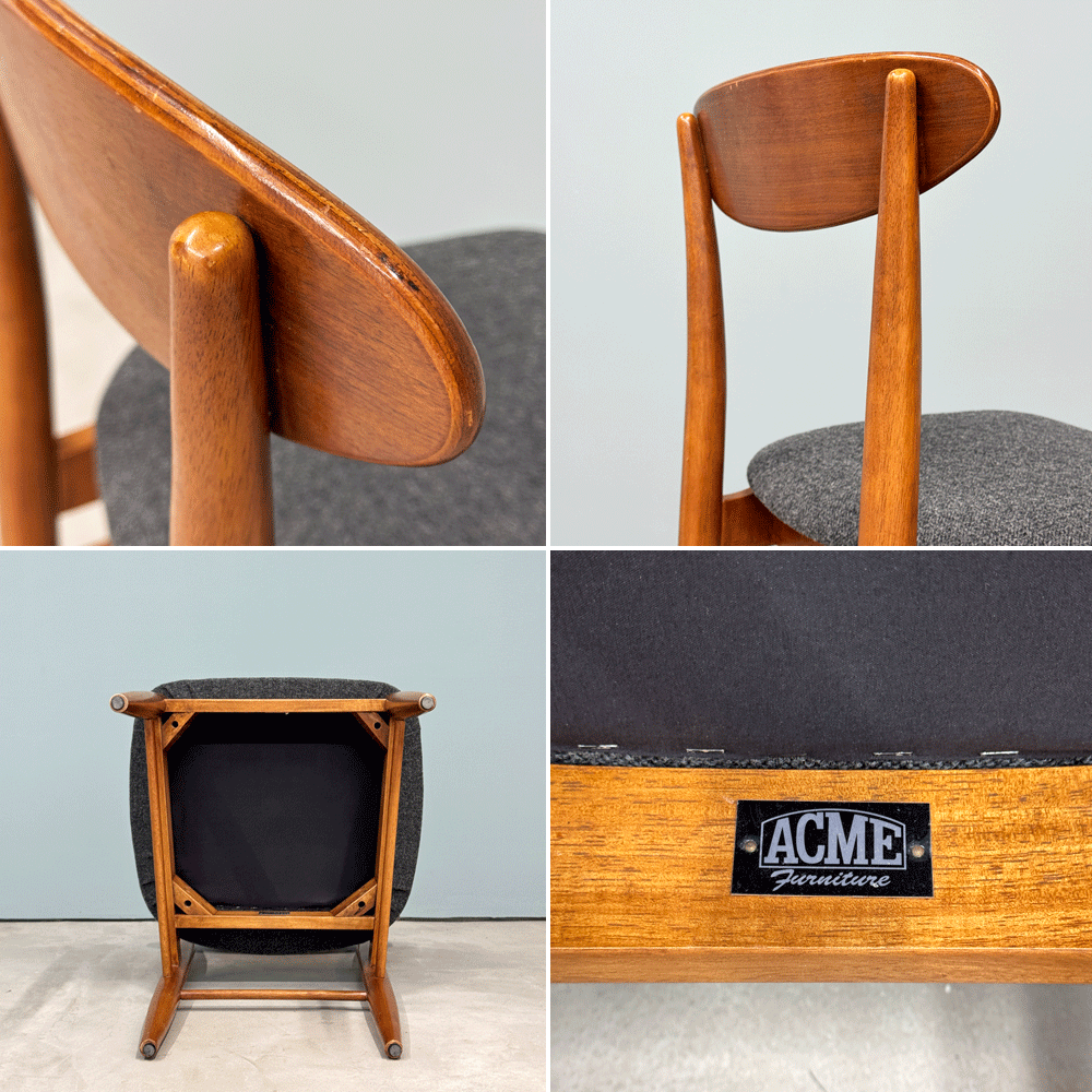アクメファニチャー ACME Furniture トラッセル TRESTLES CHAIR ダイニングチェア ウォールナット USビンテージスタイル A ◎