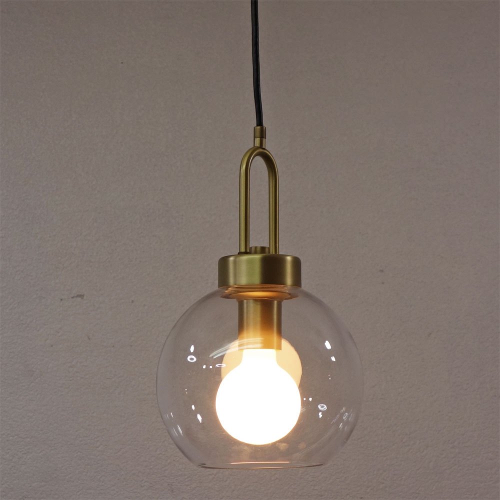 トーズ TOWARDS ブロス ペンダントライト ラウンド Blos Pendant Round ガラス 真鍮 Sサイズ 直径19cm C ●