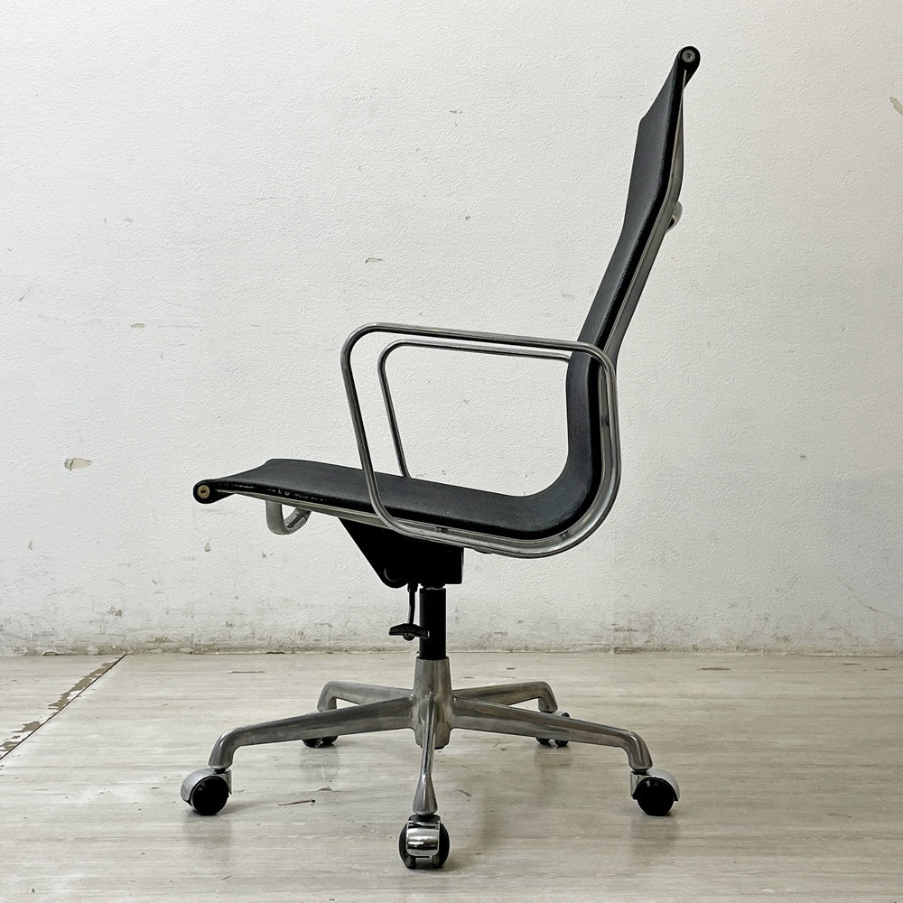 アイシーエフ ICF アルミナムグループ マネジメントチェア ハイバック メッシュシート キャスターベース イタリア イームズ C&R Eames ●