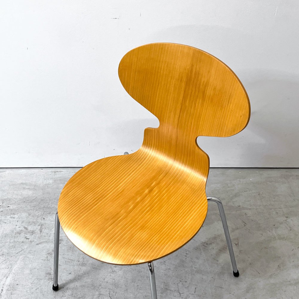 フリッツハンセン Fritz Hansen 3101 アリンコチェア アントチェア 4本脚 ナチュラルビーチ ラッカー仕上げ フェルトグライズ アルネ・ヤコブセン B ●