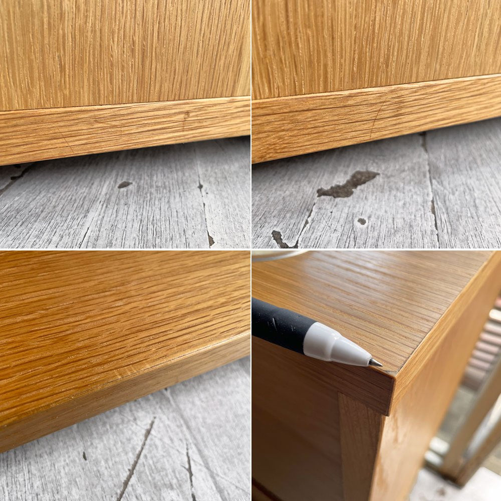無印良品 MUJI スタッキングキャビネット ワイド 5列2段 オーク材 オープンシェルフ ディスプレイラック 本棚 飾り棚 脚付き ♪