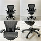 ハーマンミラー Herman Miller アーロンチェア クラシック Bサイズ ポスチャーフィット フル装備 グラファイトベース デスクチェア オフィスチェア ●