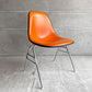 ハーマンミラー Herman Miller 2ndビンテージ サイドシェルチェア ナウガレザー FRP スタッキングベース イームズ ♪