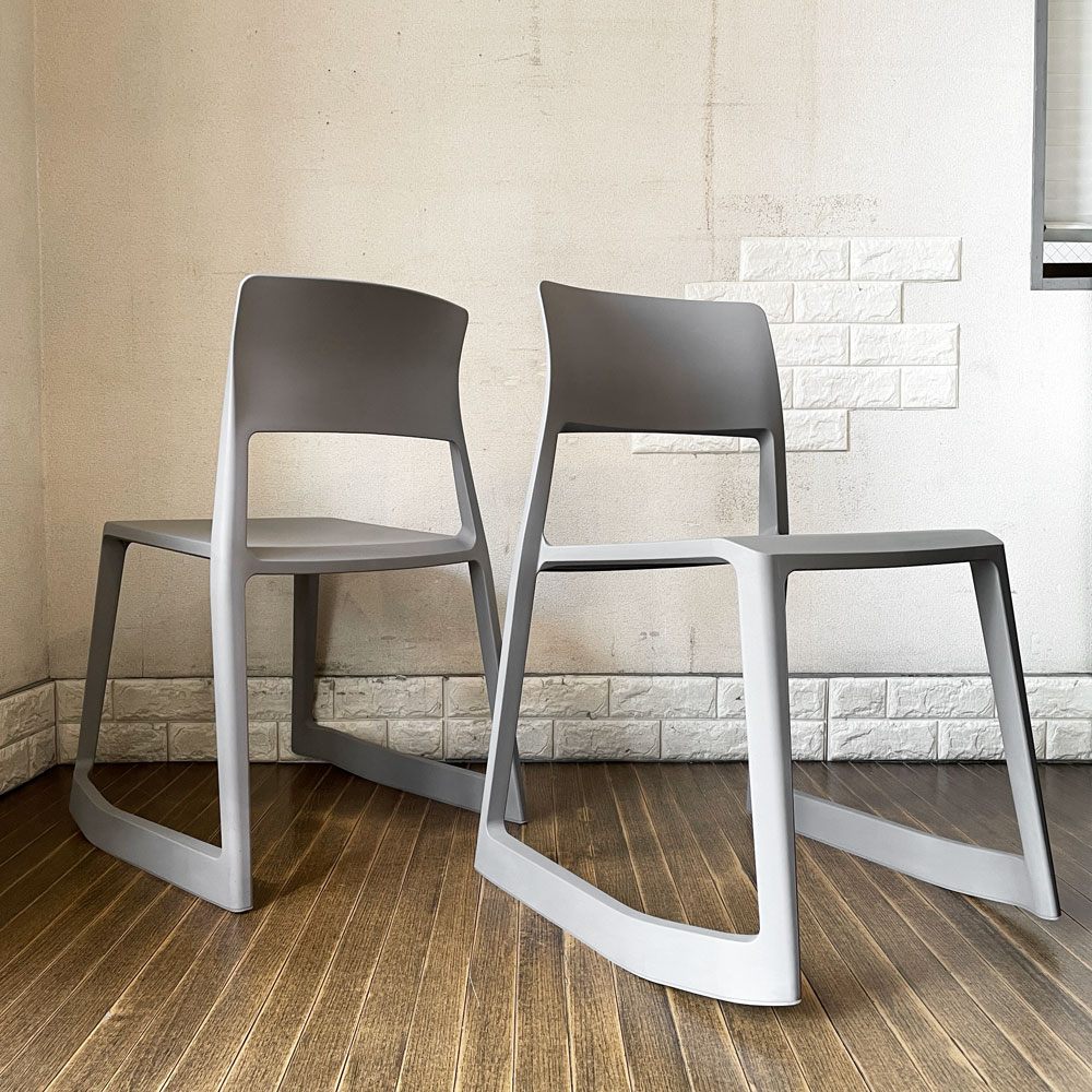 ヴィトラ Vitra ティプトン Tip Ton ワークチェア ダイニングチェア デスクチェア バサルト スタッキング チルト機能 定価￥47,300- A ◎