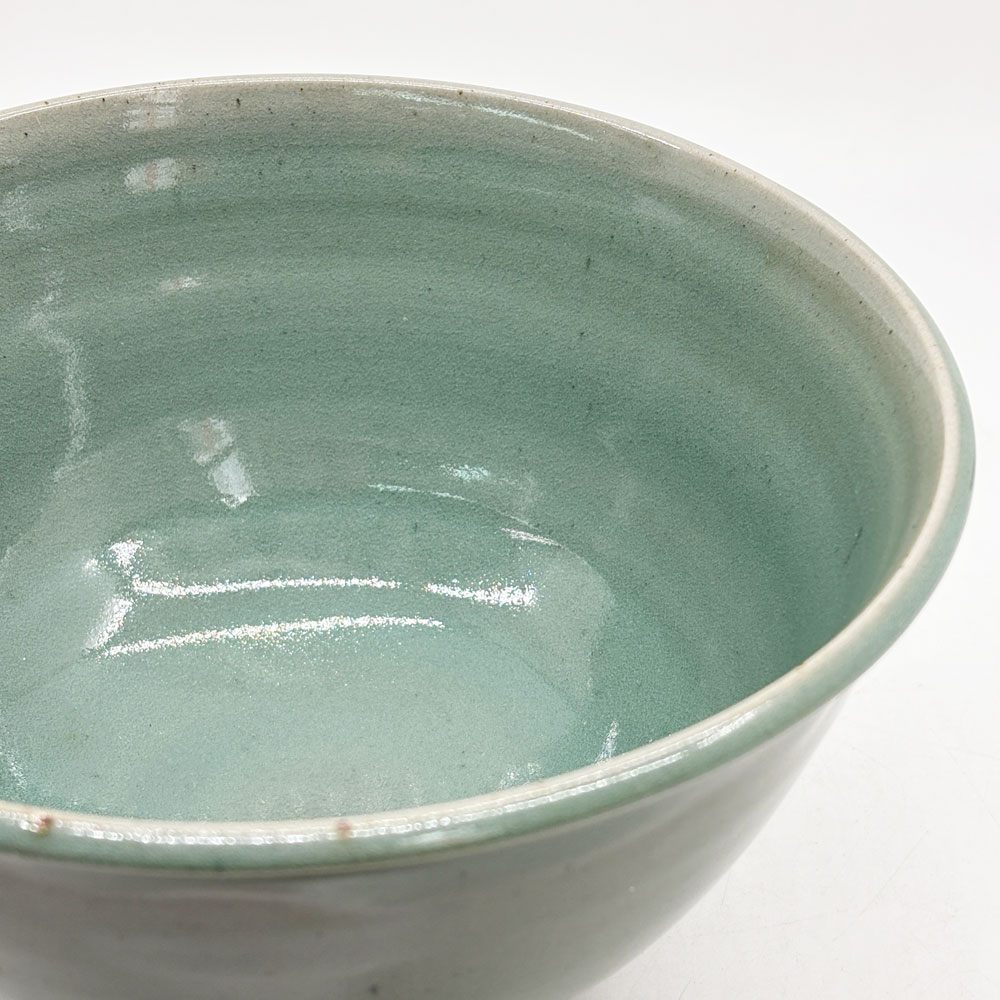 マルガレーテンヘーエ Keramische Werkstatt Margaretenhohe ボウル 丼 グリーン系 李英才 現代作家 艶あり A ●