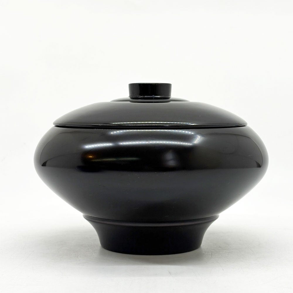 応量器 六椀重ね 蓋付 漆椀 漆器 和食器 黒塗 入れ子構造 ミニマルデザイン 伝統工芸品 A ●