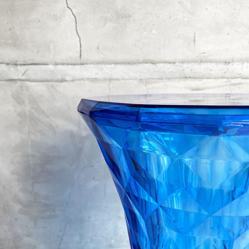 カルテル Kartell ストーン STONE スツール ブルー サイドテーブル ポリカーボネート マルセル・ワンダース イタリア 定価￥47,700- 廃番カラー♪
