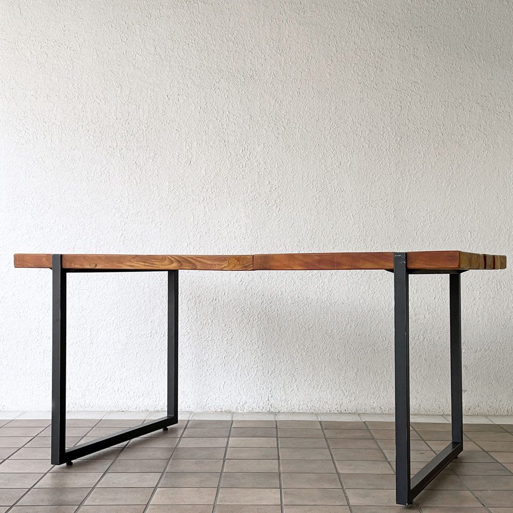 ディーボディ d-Bodhi セレベス CELEBES ダイニングテーブル チーク古材 W160cm インダストリアルデザイン 参考価格162,800円 ◇