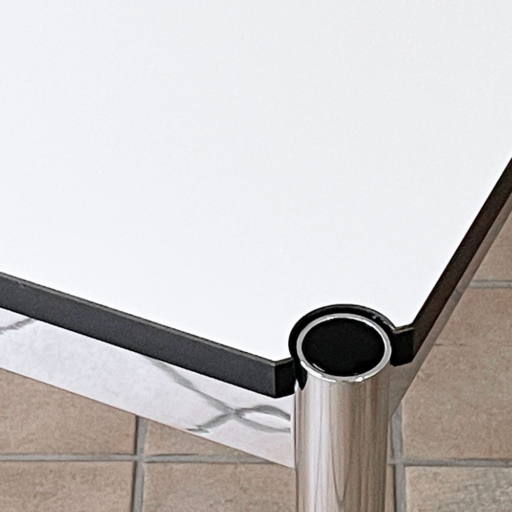 USMハラー USM Haller モジュラーファニチャー USMハラーテーブル デスク W125 x D75cm  パールグレーラミネート (ホワイト) ◇