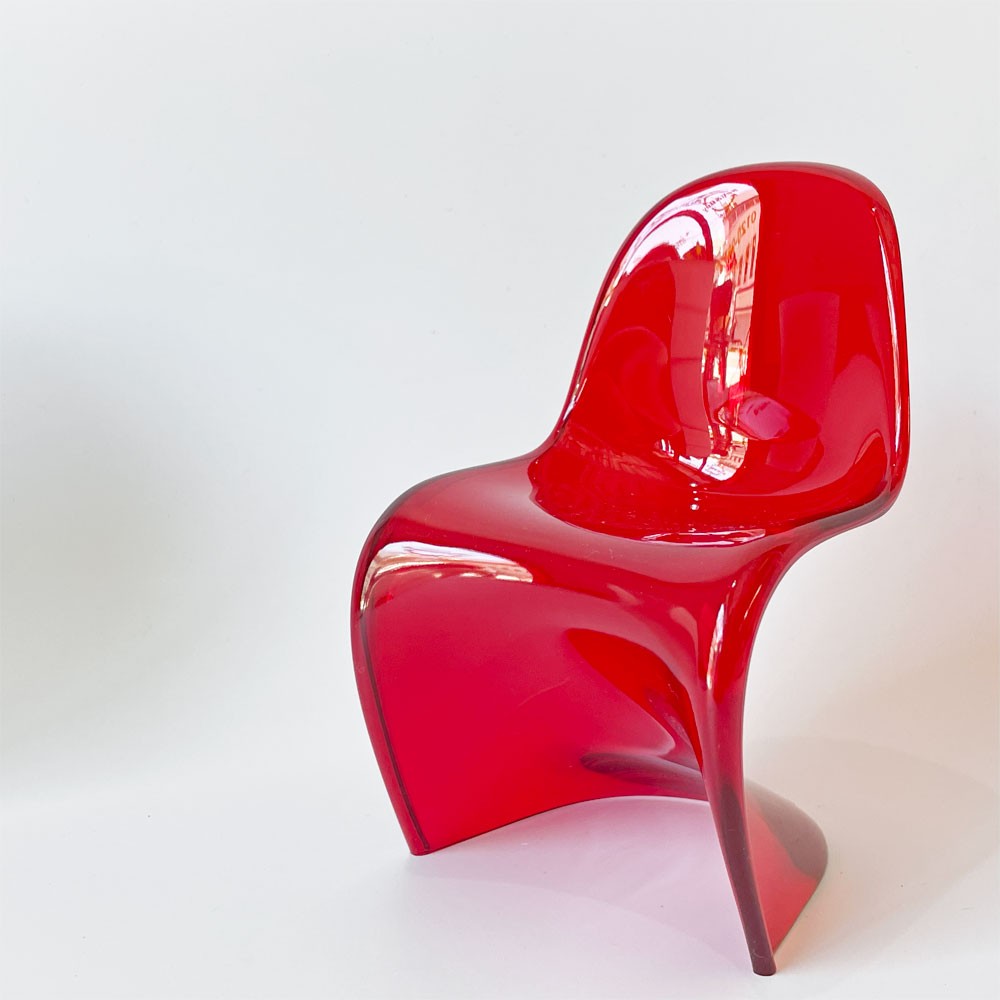 ヴィトラ デザインミュージアム Vitra Design Museum ミニチュアコレクション パントンチェア 1/6スケール 限定カラー レッド 箱付き ★