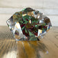 スワロフスキー SWAROVSKI クリスタルフラワーズ Crystal Flowers サボテン ボルドー 花 クリスタルガラス H8.6cm オブジェ アート ♪
