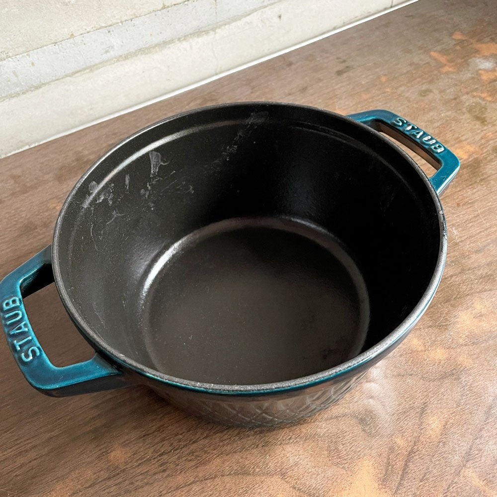 ストウブ STAUB ツイストココット ラウンド 両手鍋 ラメール 20cm 鋳物 キャセロール ガス オーブン IH対応 フランス ♪