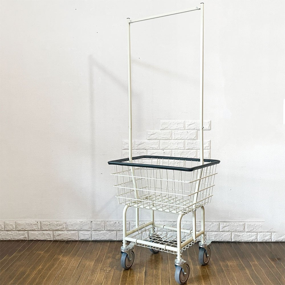 ダルトン DULTON ランドリー カート ウィズ ポール ラック LAUNDRY CART WITH POLE RACK アイボリー アメリカンスタイル ◎
