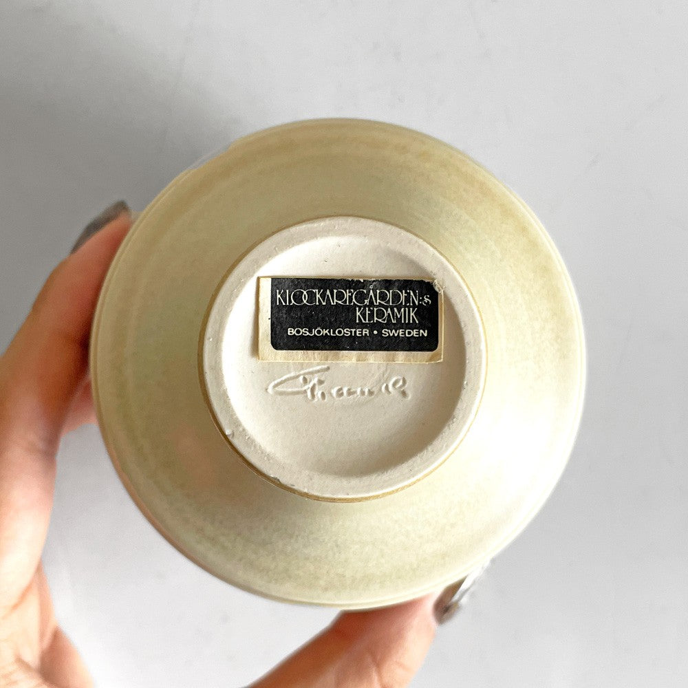KLOCKAREGARDEN:s KERAMIK 花器 フラワーベース Gert Ingvar Andersson スウェーデン ビンテージ 北欧雑貨 ■