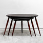 アーコール Ercol ペブル PEBBLE 354 ネストテーブル nest of tables サイドテーブル ビーチ×エルム材  ブルーラベル UKビンテージ●