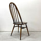 アーコール Ercol クエーカーチェア ダイニングチェア ハイバック エルム材 × ビーチ材 UKビンテージ 英国家具 ●