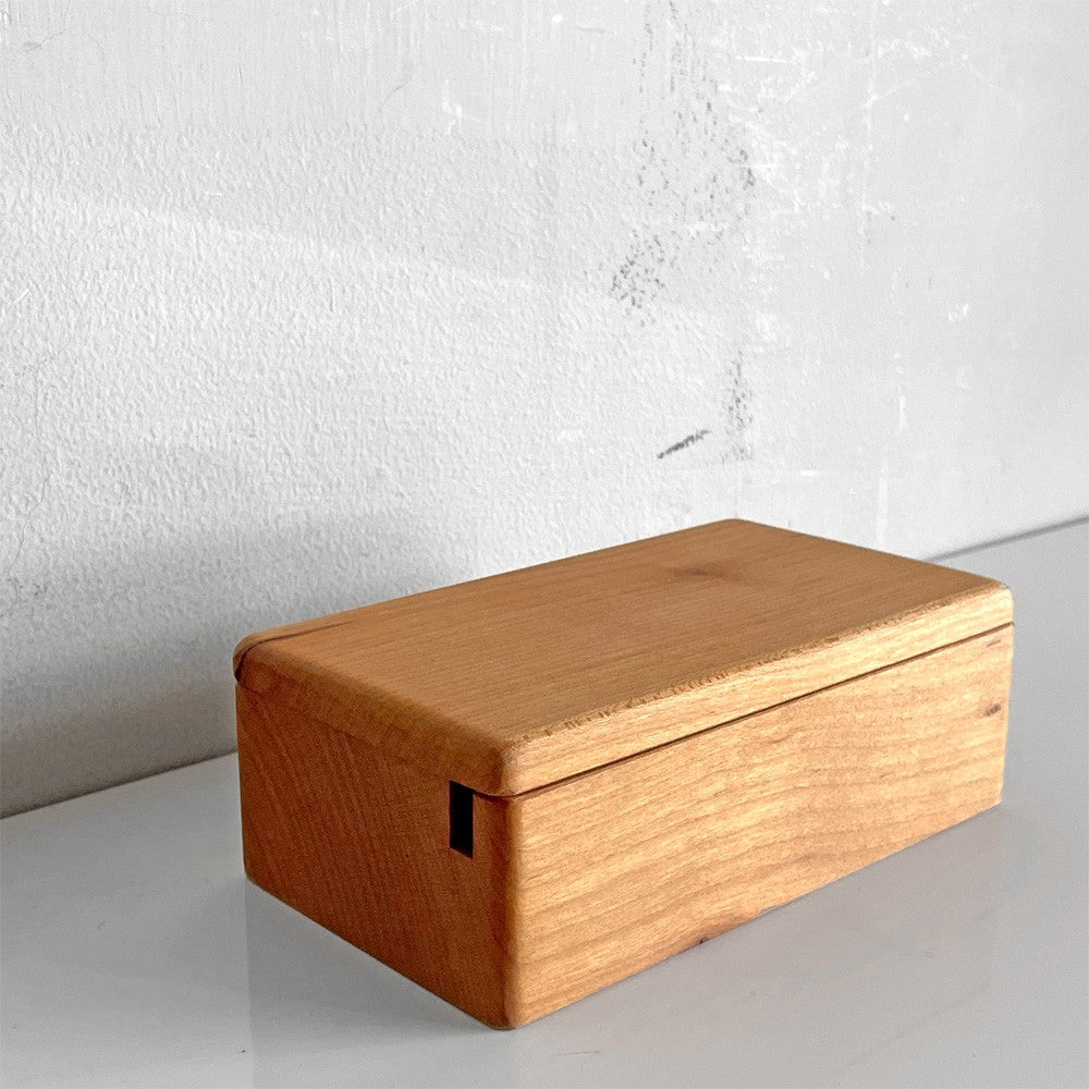 三谷龍二 Ryuji Mitani 山桜 バターケース ナイフ欠品 小物入れ W15cm 木の器 木工 現代作家 ■