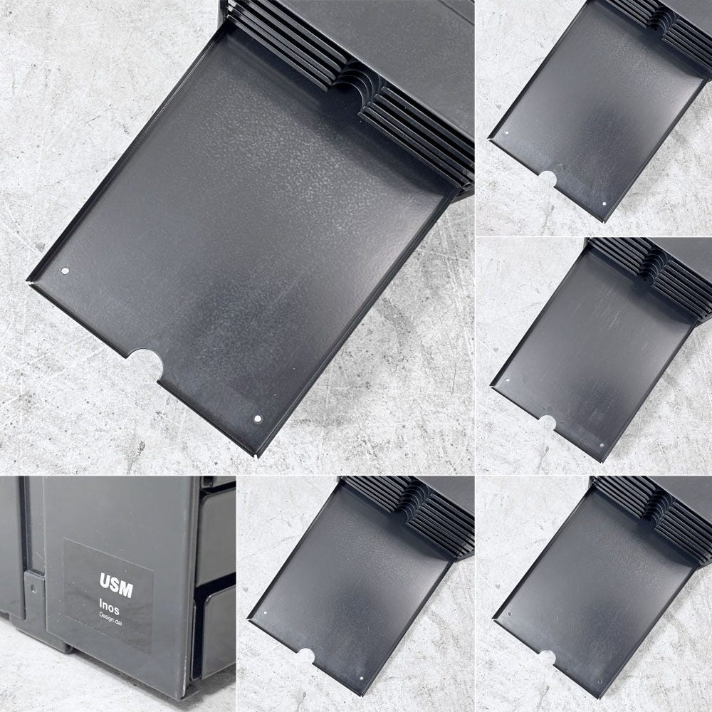 ユーエスエムハラー USM Haller USMハラー ユーエスエム イノス USM inos DRAWER SET ドロワーセット 10段 レターケース ブラック系カラー ●