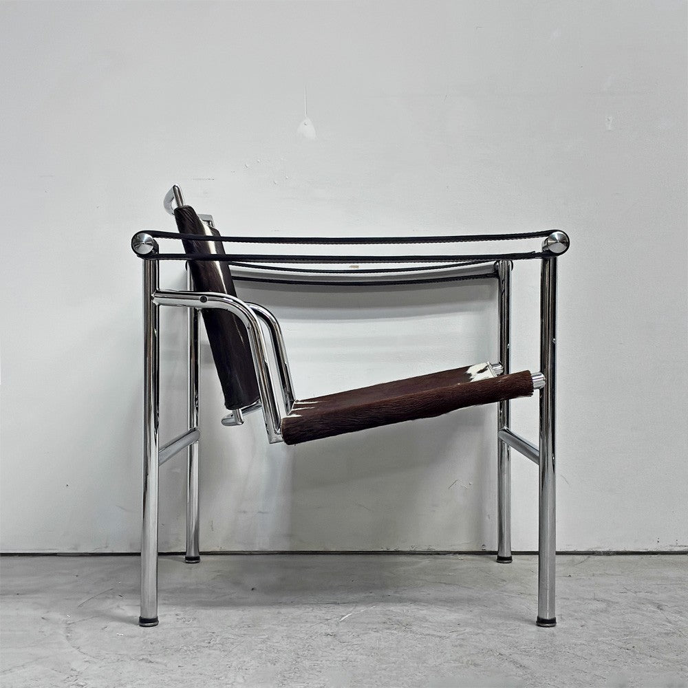 ル・コルビュジェ Le Corbusier LC1 スリングチェア ハラコレザー 牛革 名作家具 リプロダクト品 ●