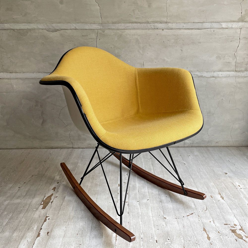 ハーマンミラー Herman Miller アームシェルチェア モダンファニチャーセールス FRP アプホルスター ロッカーベース イームズ  ビンテージ♪