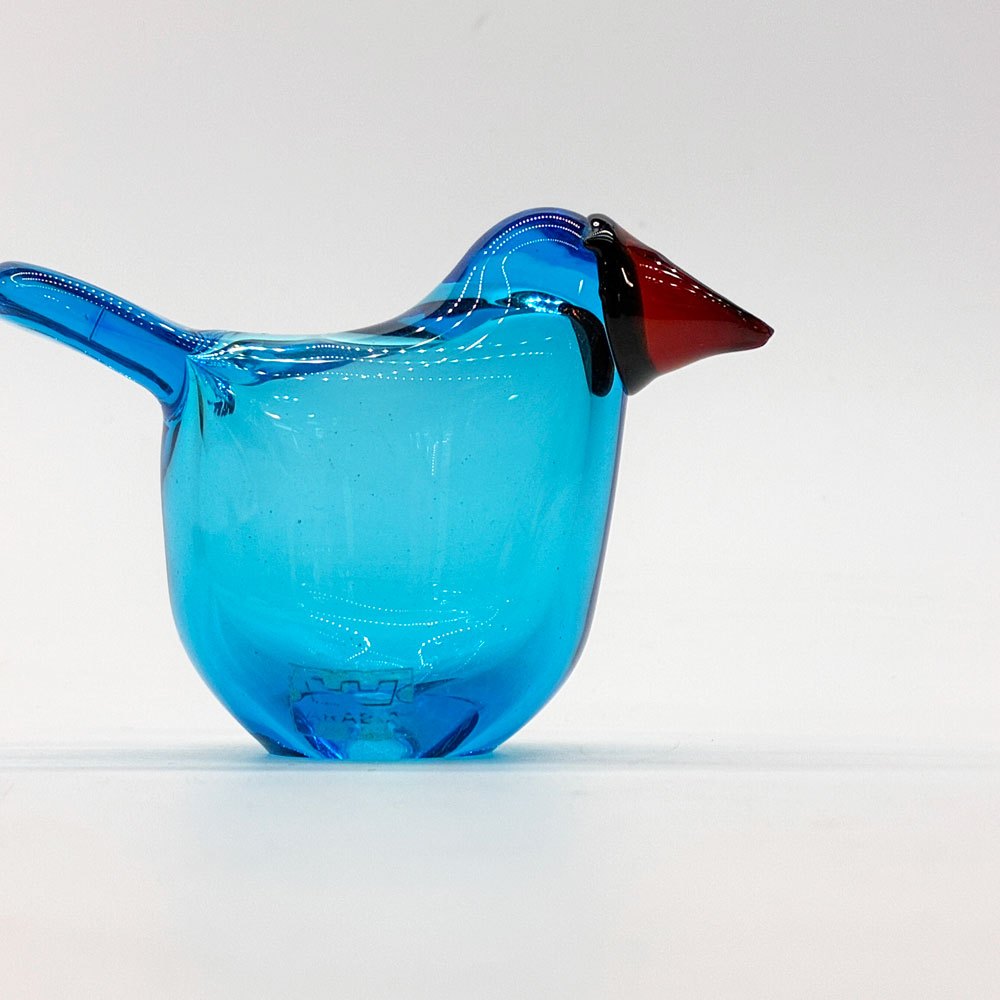 ヌータヤルヴィ Nuutajarvi バーズバイトイッカ Birds by Toikka シエッポ Sieppo ブルー オイバ トイッカ Oiva Toikka イッタラバード 北欧雑貨 ビンテージ 希少  ★