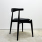 カールハンセン＆サン Carl Hansen & Son CH20 エルボーチェア オールブラック ビーチ材 レザー ハンス・J・ウェグナー 美品 ●