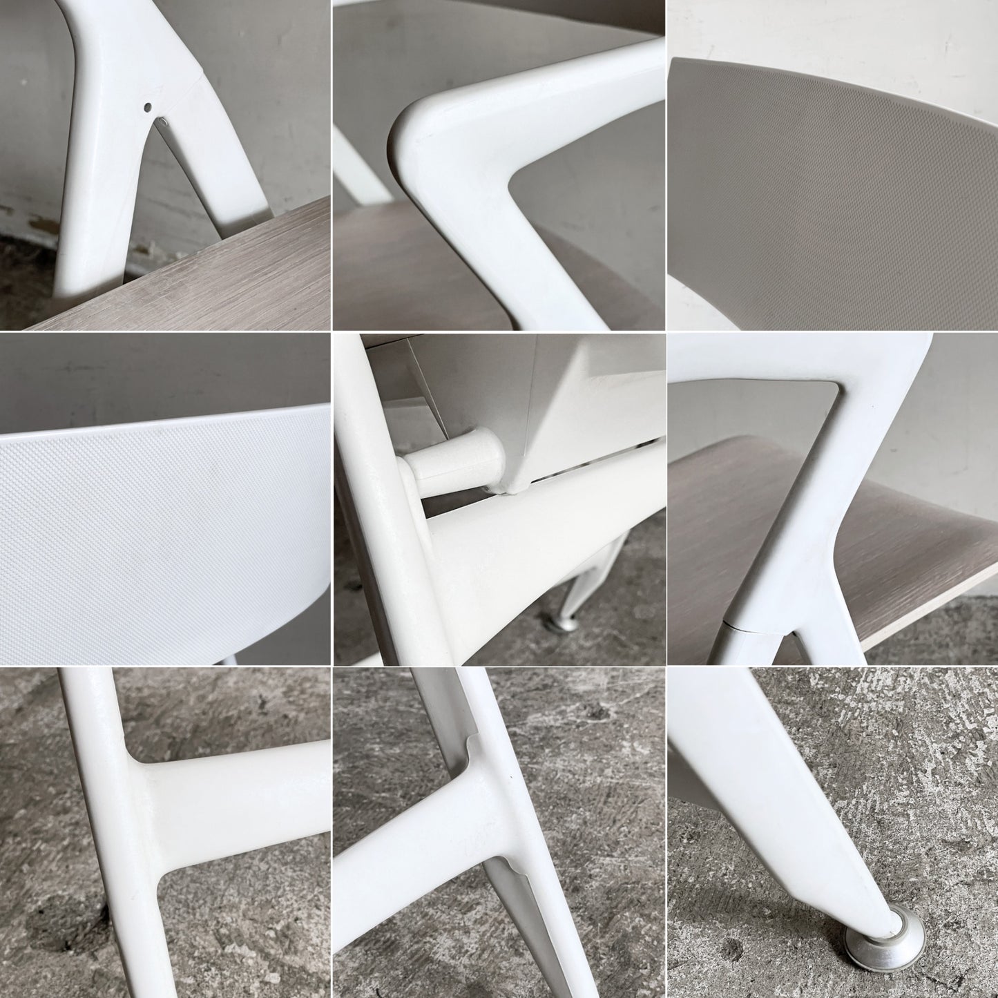 カルテル kartell ドリーチェア Dolly Chair プライウッドシート ホワイトウォッシュ 折りたたみ アントニオ・チッテリオ イタリア 希少廃番 ■