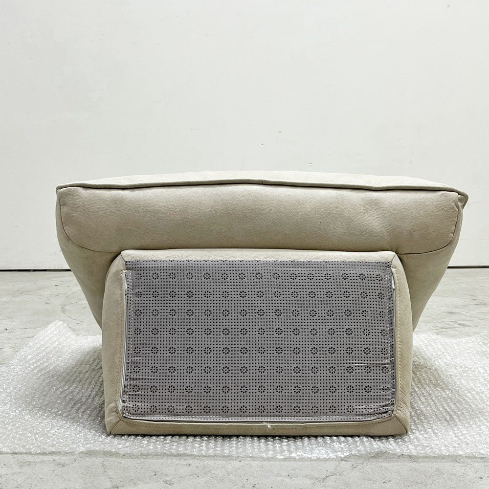 リラックスフォーム RELAX FORM アルフレード ALFREDO ソファ 背クッション 置き型クッション プラチナグレー レザーテックス 関家具 ロータイプ H42cm 展示品 A ●