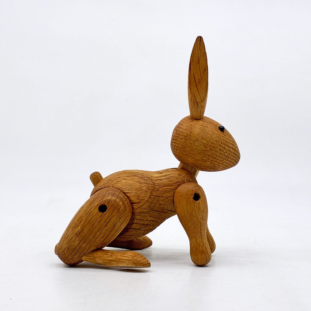 カイボイスン Kay Bojesen デンマーク アニマルフィギアシリーズ ビンテージラビット Vintage Rabbit オーク無垢材 木製玩具 オブジェ ●