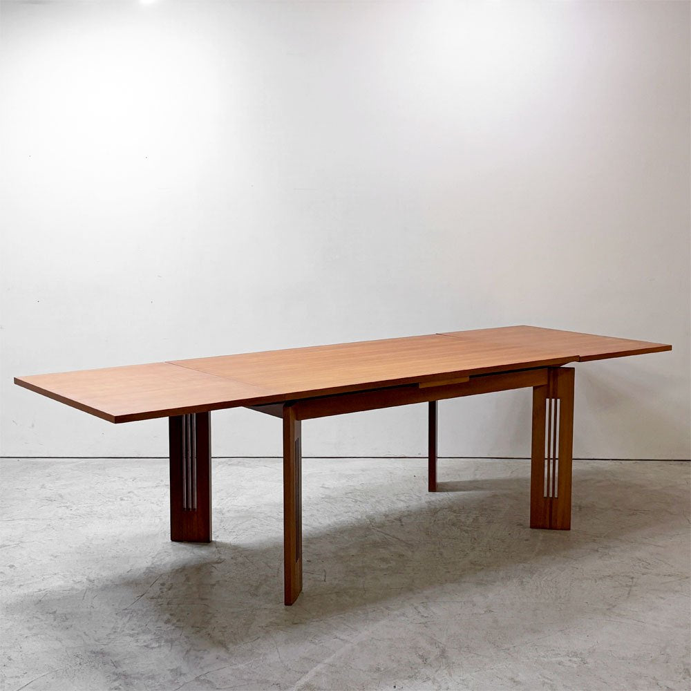 カッシーナ Cassina ベルリーノ Berlino エクステンション ダイニングテーブル チェリー材 W145-205-265cm C.R.Mackintosh イタリアモダン ●