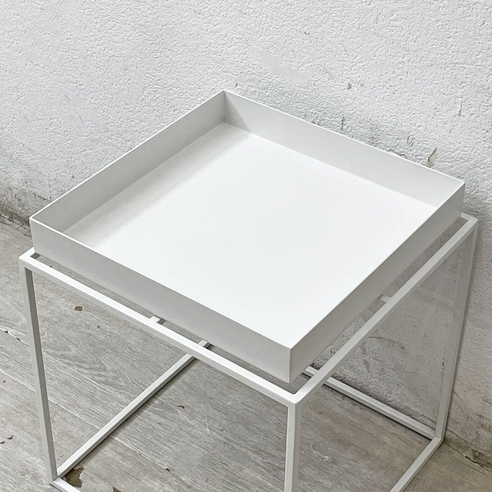 ヘイ HAY トレイテーブル Tray Table S サイドテーブル ホワイト スクエア W30cm デンマーク 北欧家具 定価：38,500円 ●