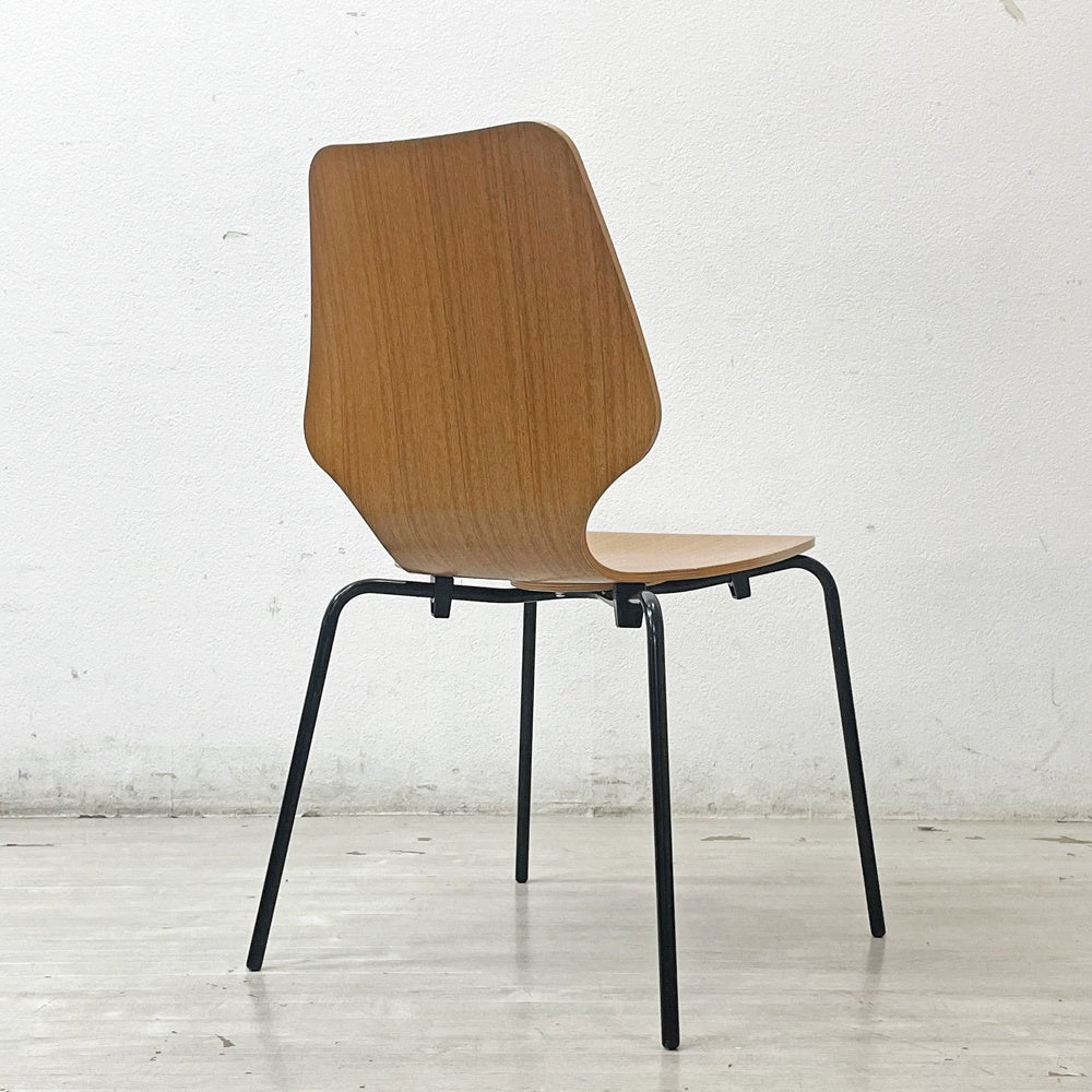 セイアローズ SEIARROWS ウッドスタックチェア WOOD STACK CHAIR チーク材 プライウッド スタッキングチェア B ●