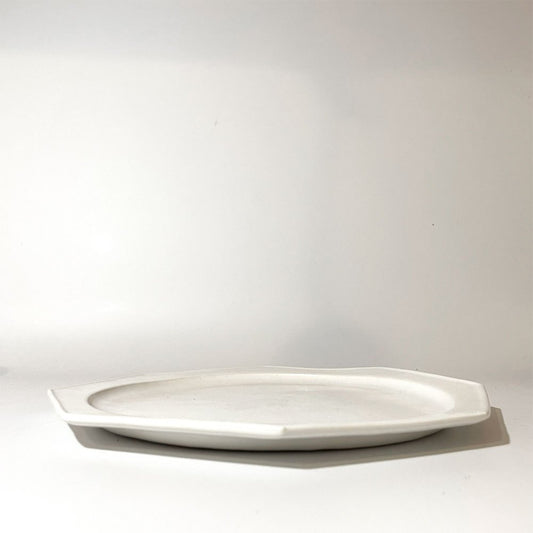 田中直純 八角皿 オクタゴン プレート 現代作家 ホワイト ★