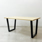 かなでもの KANADEMONO ザ・テーブル THE TABLE デスク W140xD80cm ラバーウッド スクエア脚 ●