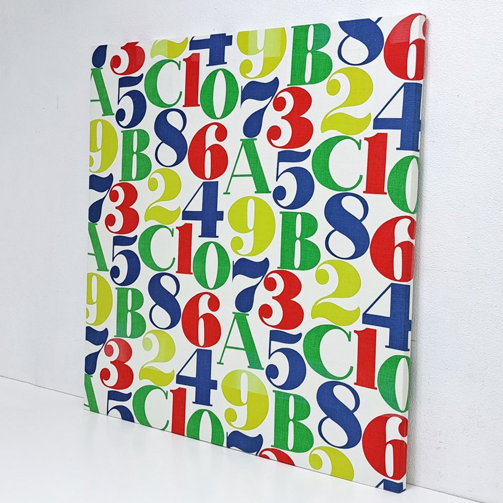 ハーマンミラー Herman Miller アレキサンダー・ジラード Alexander Girard ナンバーズ Numbers テキスタイル ビンテージ ファブリックパネル 100 x 100cm ジラルド ●
