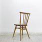 アーコール Ercol スティックバックチェア ダイニングチェア エルム材 UKビンテージ Vintage 英国家具 ●