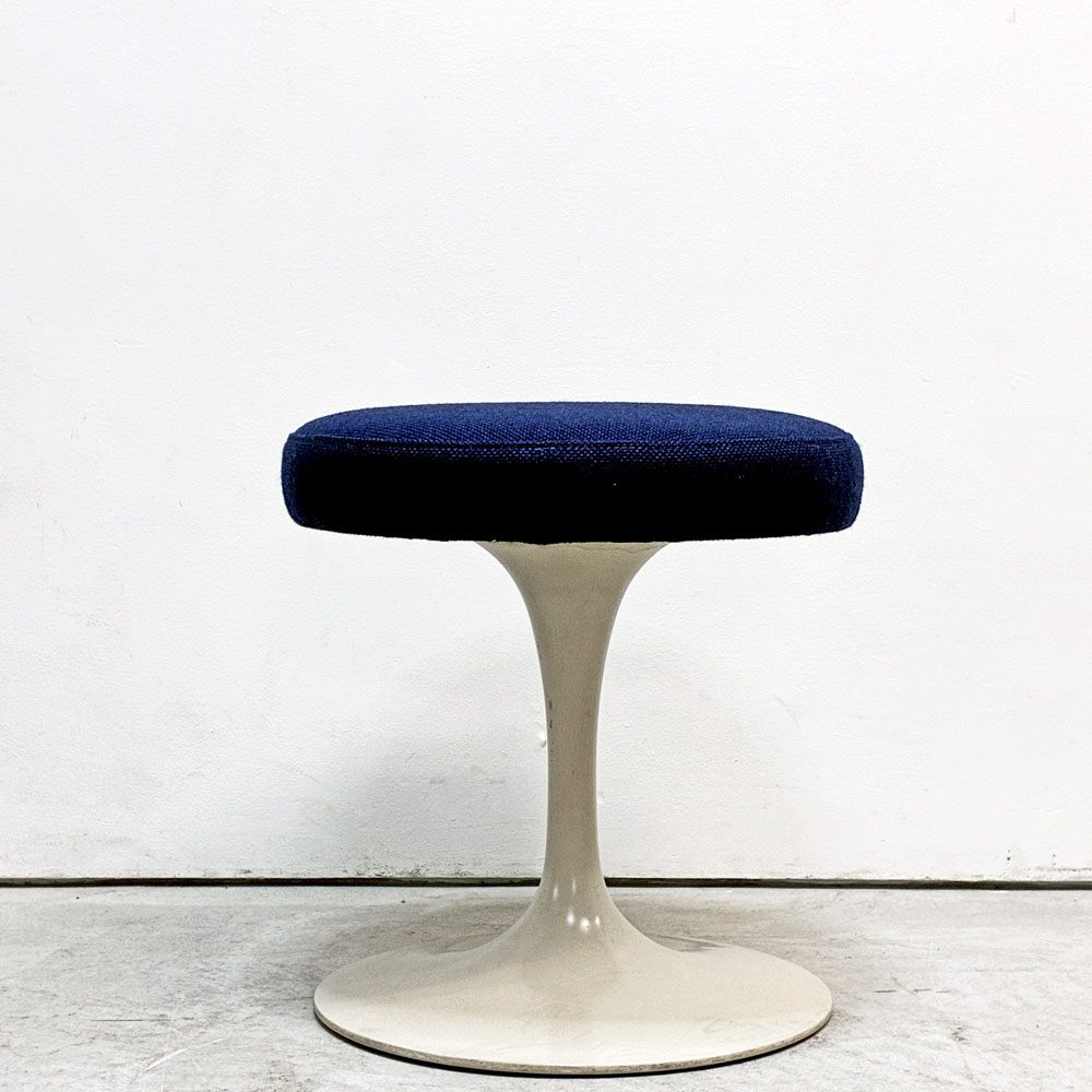 ノル ノール Knoll ビンテージ チューリップ スツール 回転式 エーロ・サーリネン Eero Saarinen スペースエイジ ミッドセンチュリー ウレタン・ファブリック交換品 A●
