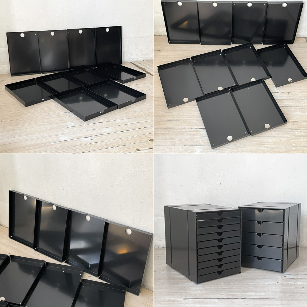 ユーエスエムハラー USM Haller モジュラーファニチャー USMイノス USM inos DRAWER SET ドロワーセット 10段 クローズ レターケース ★