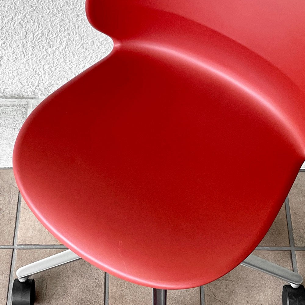 フリッツハンセン Fritz Hansen エヌゼロツー N02 リサイクルチェア キャスターチェア デスクチェア ダークレッド 佐藤オオキ nendo 参考定価￥91,080- ◇
