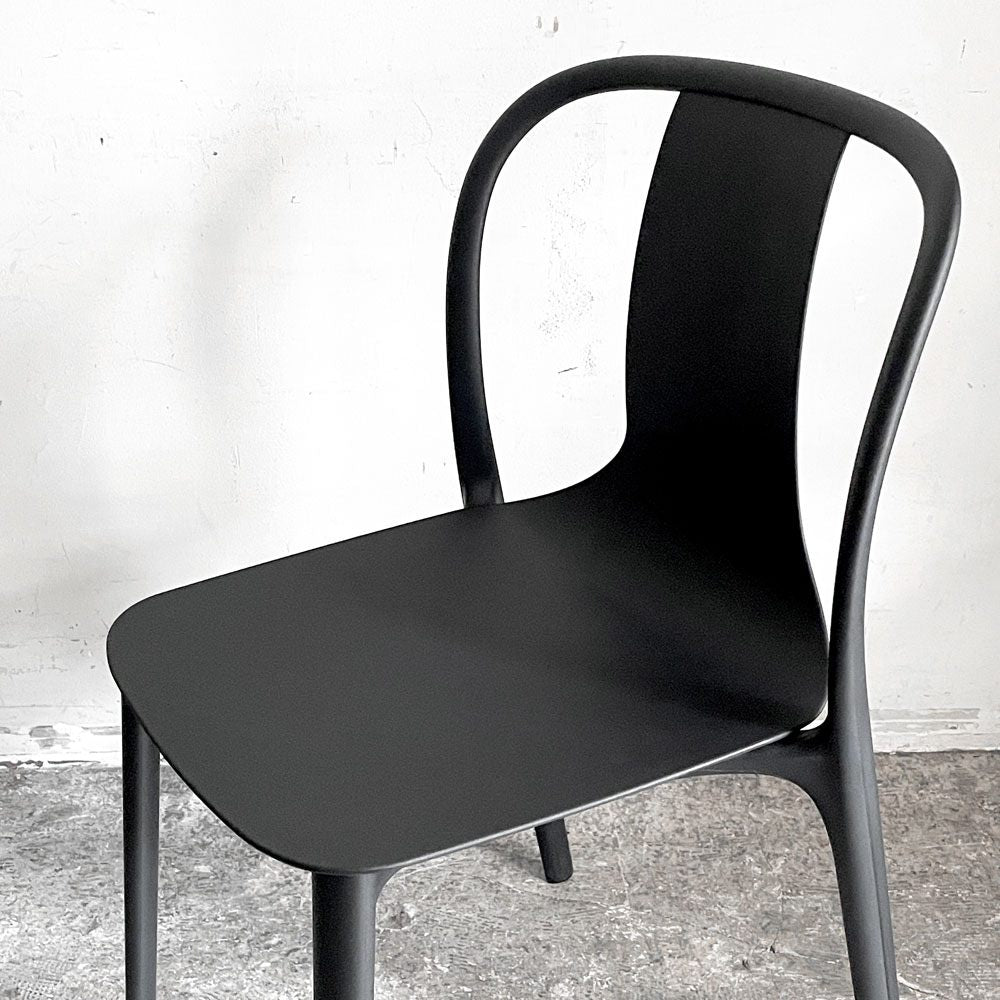 ヴィトラ Vitra ベルヴィルチェア Belleville Chair ダイニングチェア スタッキングチェア ディープブラック ロナン & エルワン・ブルレック B ■