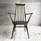 アーコール Ercol ゴールドスミス ダイニングチェア アームチェア コロニアル ハイバック エルム材 ダークブラウン UKビンテージ 英国家具 ♪