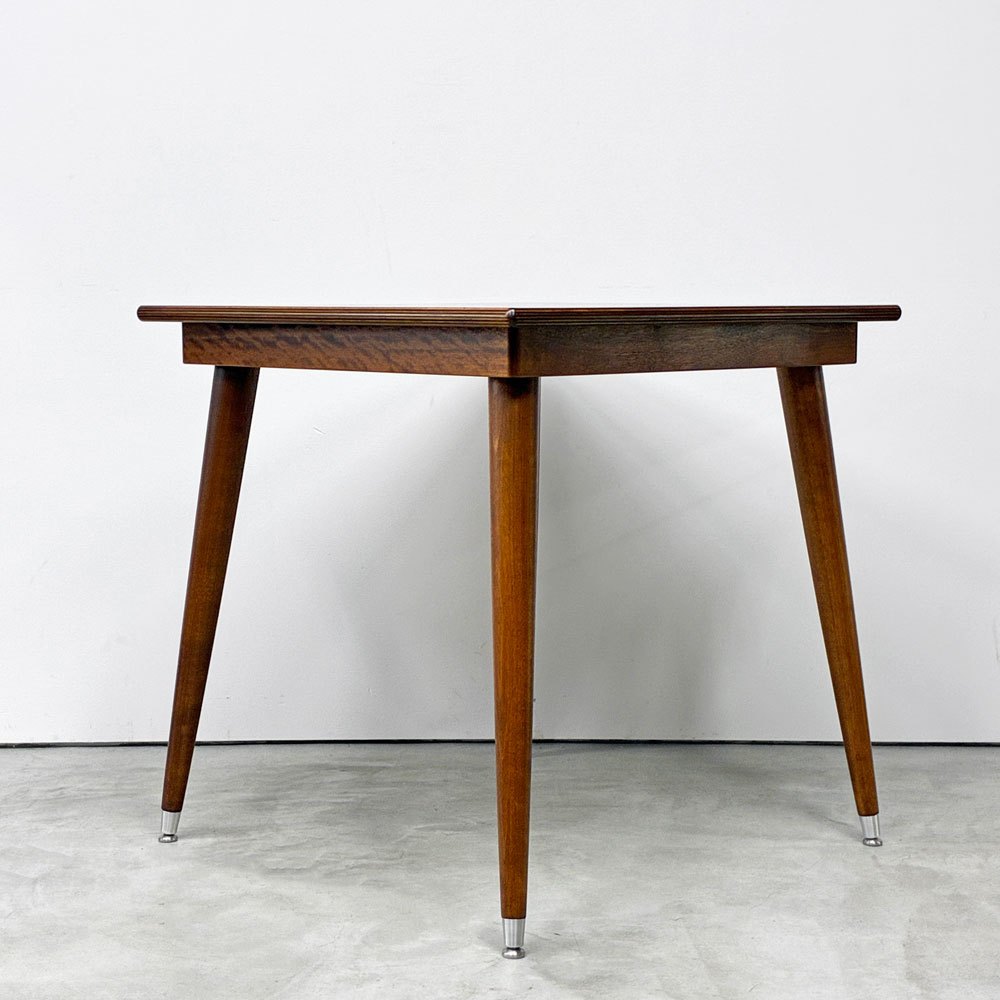 パシフィックファニチャーサービス PACIFIC FURNITURE SERVICE P.F.S スクエアテーブル SQUARE TABLE Lサイズ ダークブラウン バーチ材 樺 W80cm 美品 定価￥88,000- ◎