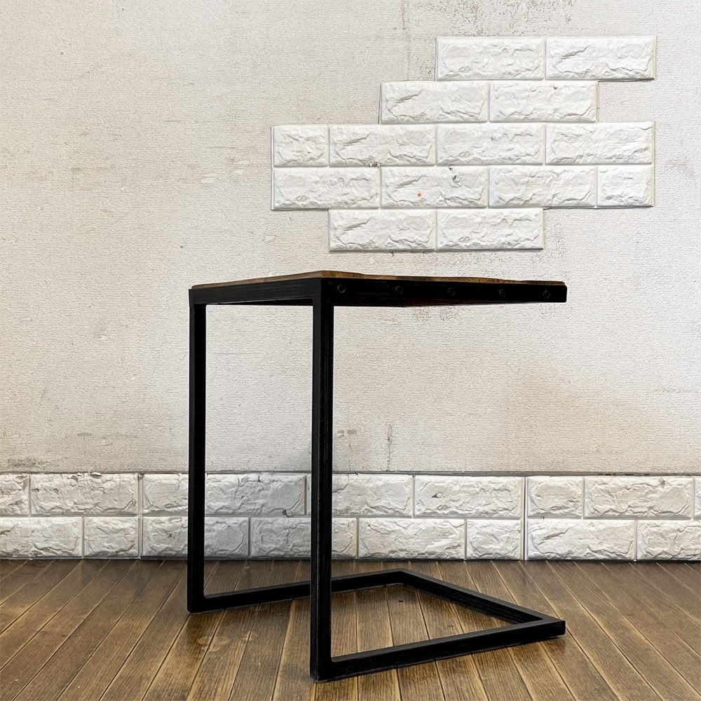 ディーボディ d-Bodhi ニュー サイドテーブル New Side Table チーク古材xアイアン インダストリアル ◎