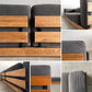 モモナチュラル Momo Natural エヌ・ボックス ソファ 3P ＋ オットマン N.BOX SOFA 3P + OTTOMAN L オーク材 旧型 ウッドベースタイプ 参考合計価格26万円～ 〓