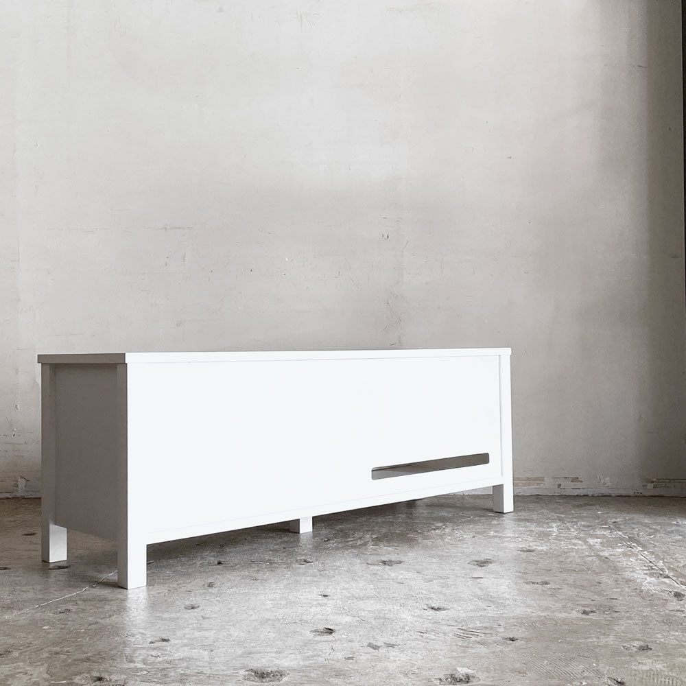 モモナチュラル Momo Natural シエル CIELE AVボード TVボード W120cm パイン材 ホワイト フレンチカントリー ■