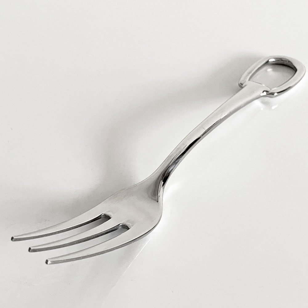 エルメス HERMES アトラージュ Attelage ディナーフォーク カトラリー ステンレススティール H20cm フィリップ・ムケ フランス ■