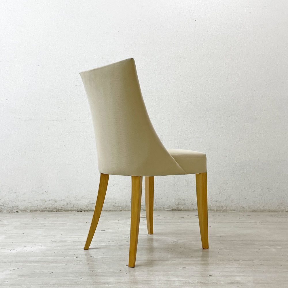 イデー IDEE アミチェア AMI CHAIR ダイニングチェア 1pソファ ラムース生地 アイボリー ●