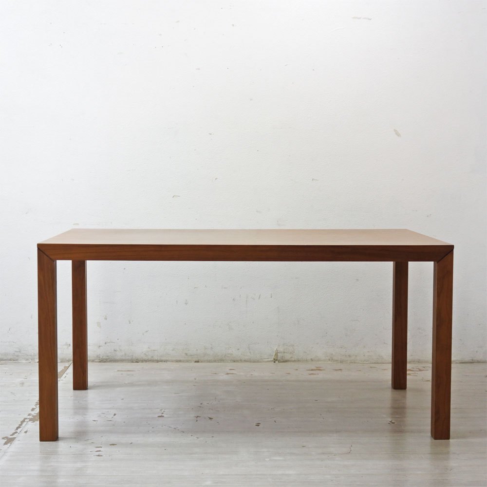 モダンデザイン Modern Design ウォールナット材 ダイニングテーブル W150cm シンプル ミニマルデザイン ●